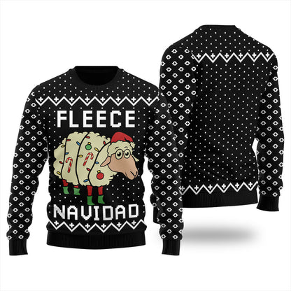 Cute Fleece Navidad Ugly Christmas Sweater
