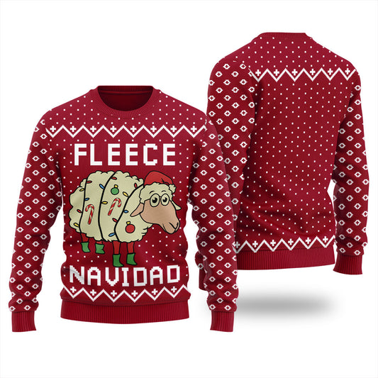 Cute Fleece Navidad Ugly Christmas Sweater