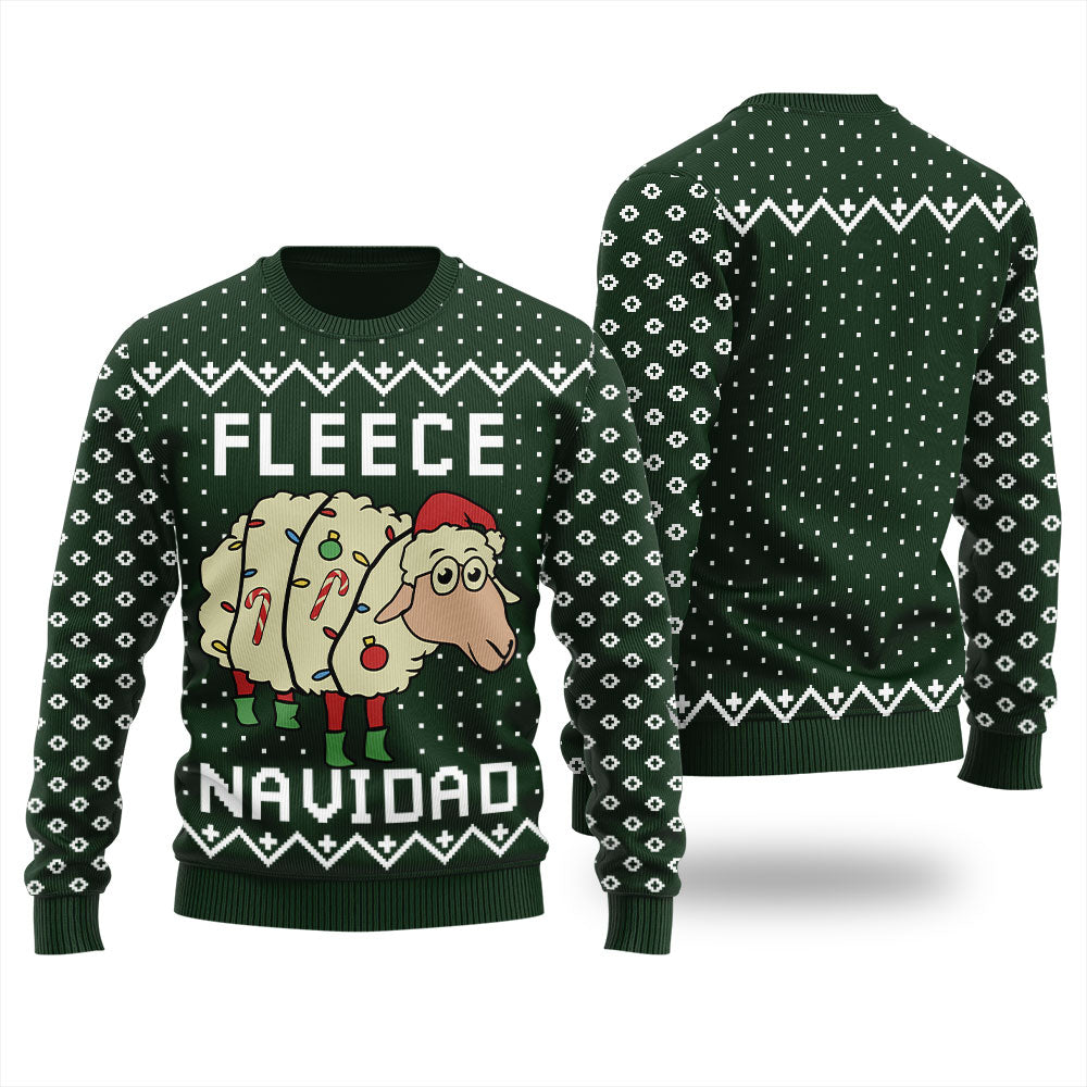 Cute Fleece Navidad Ugly Christmas Sweater