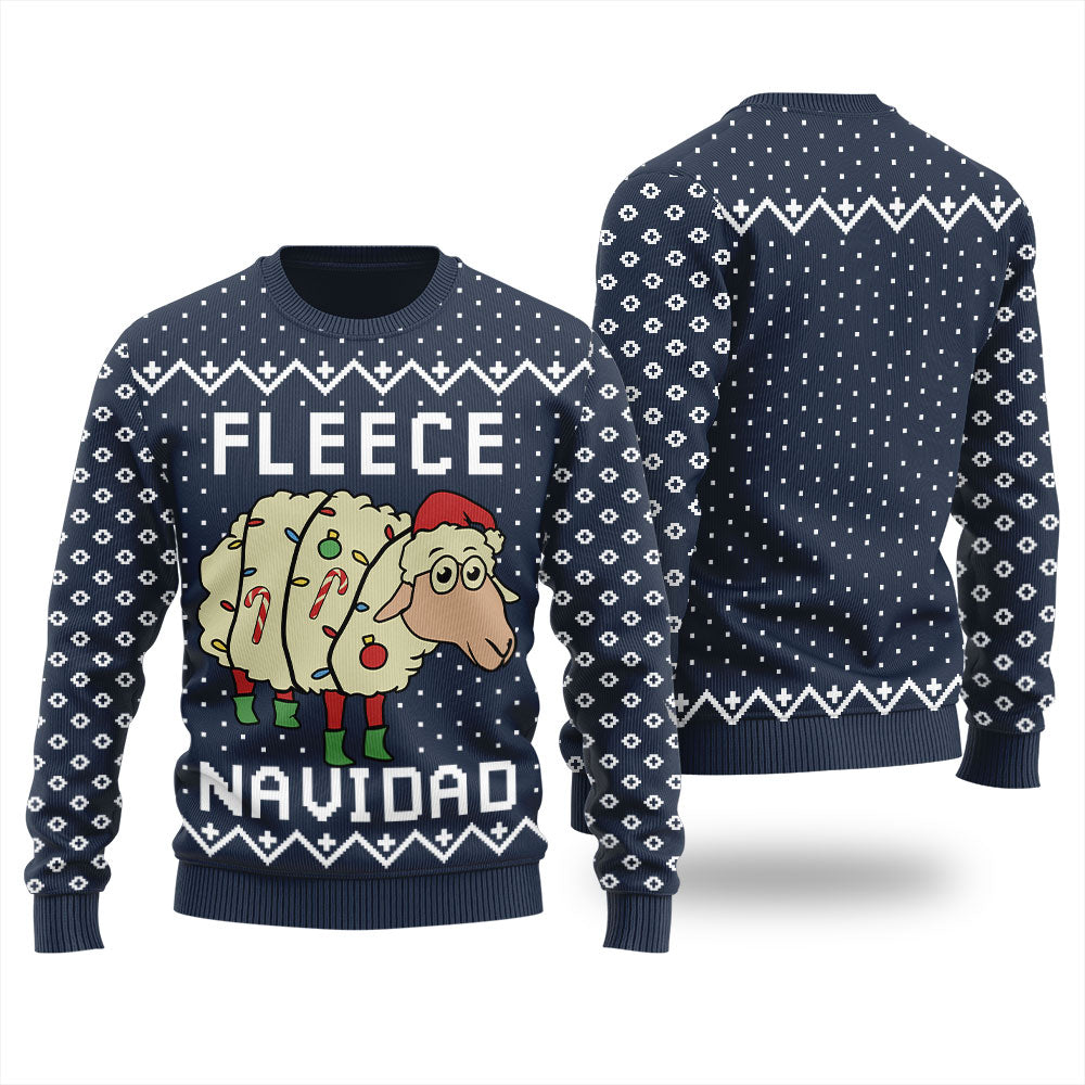 Cute Fleece Navidad Ugly Christmas Sweater