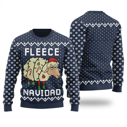 Cute Fleece Navidad Ugly Christmas Sweater