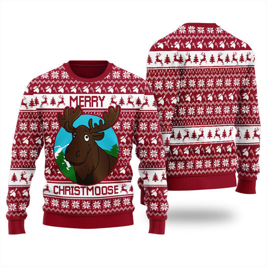 Cute Moose Men's Ugly Christmas Sweater