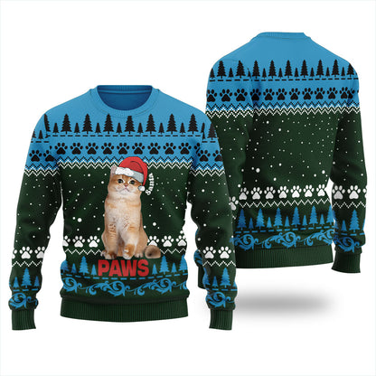 Cute Santa Paws Custom Pet Christmas Sweater