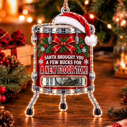 Cymbal Christmas money holder ornament