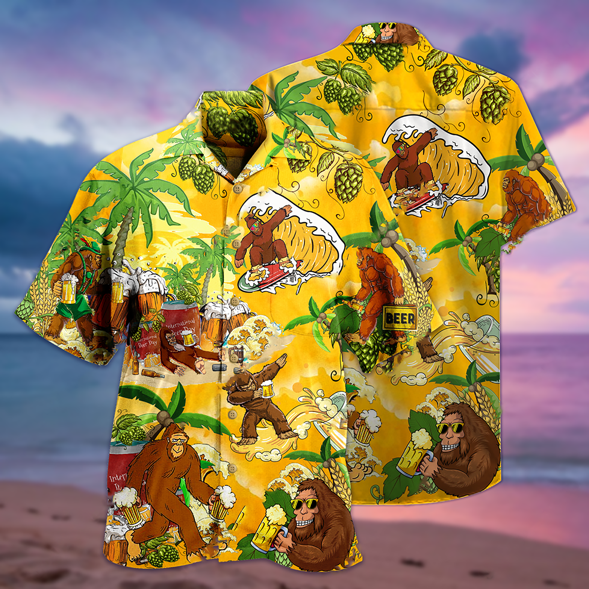 Bigfoot Summer Beer - Hawaiian Shirt 
