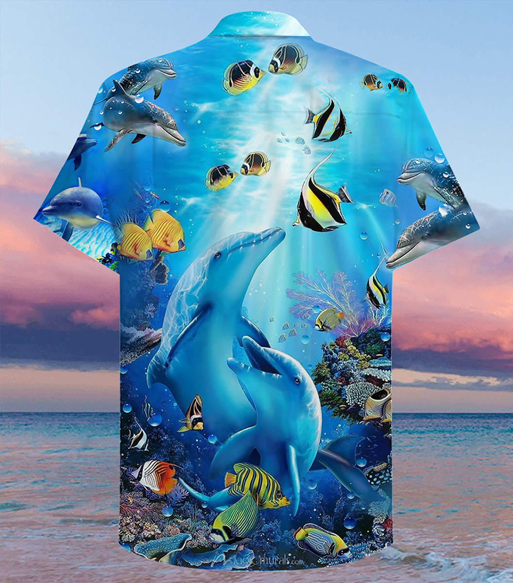 Dolphin Amazing Sea - Hawaiian Shirt 