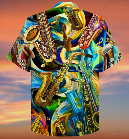 Saxophone Is My Second Language - Hawaiian Shirt 