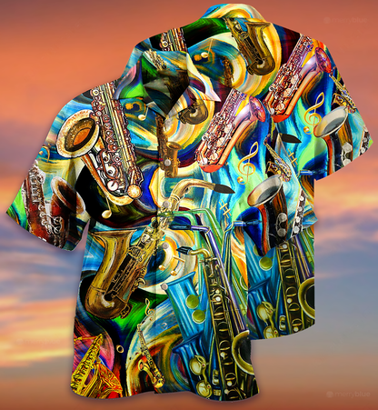 Saxophone Is My Second Language - Hawaiian Shirt 