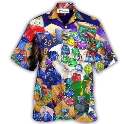 Hawaiian Shirt / Adults / S D20 Always Examine The Dice - Hawaiian Shirt 