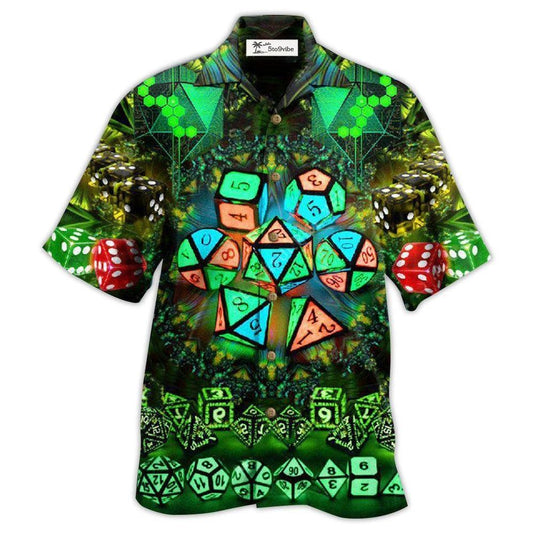 Hawaiian Shirt / Adults / S D20 Glowing Kaleidoscope Dice - Hawaiian Shirt 