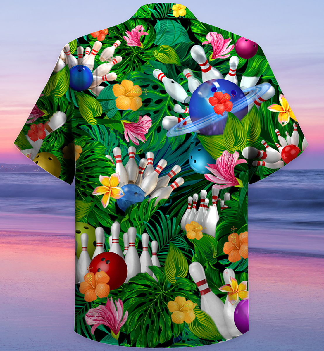Bowling What Happens At Bowling - Hawaiian Shirt 