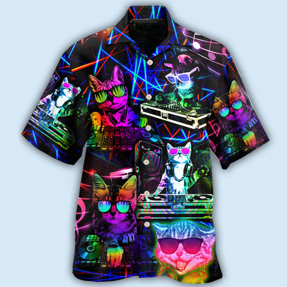 Cat DJ Cool Life - Hawaiian Shirt 