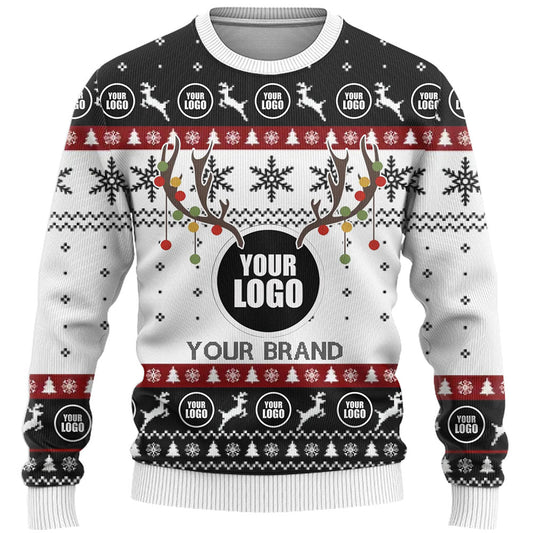 DIY Company Logo Or Face Ugly Christmas Sweater