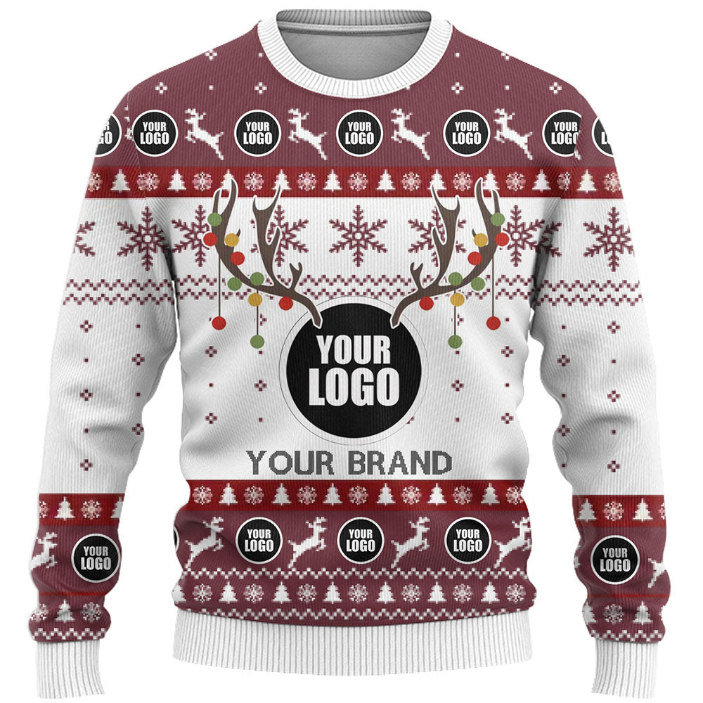DIY Company Logo Or Face Ugly Christmas Sweater