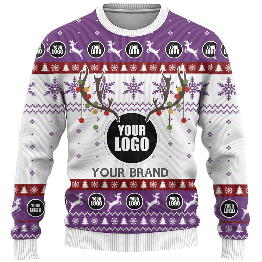 DIY Company Logo Or Face Ugly Christmas Sweater