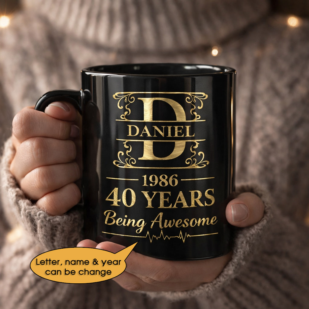 11oz Ceramic Mug Age personalized name, year, letter for birthday - 11oz Ceramic Mug Hot Sale