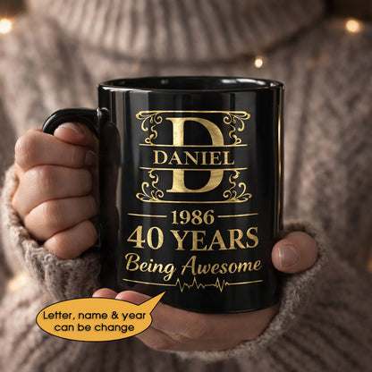 11oz Ceramic Mug Age personalized name, year, letter for birthday - 11oz Ceramic Mug Hot Sale