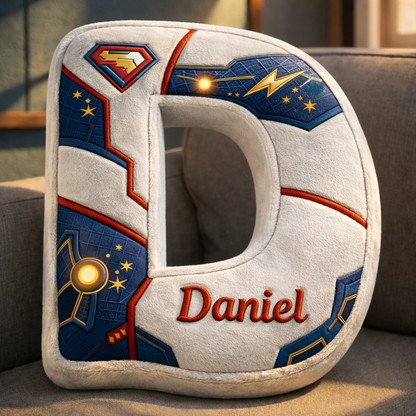 Super Hero and Princess Pillow Custom Name Gift  For Girls, Boys Irregular-Shaped Pillow Custom