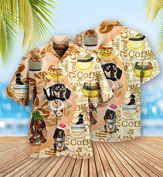Dachshund Dog Life Is Better With Dachshund And Coffee - Hawaiian Shirt 