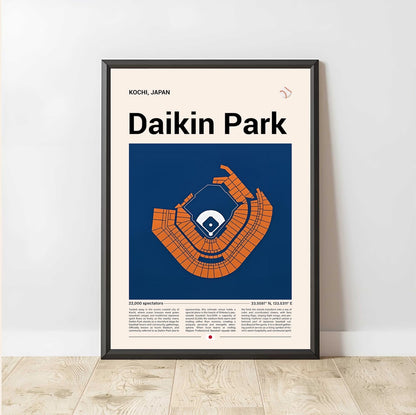 Baseball Stadium Seating Diagram - Vertical Poster - 5to9vibe