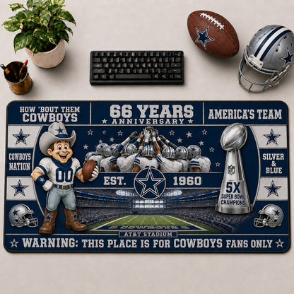 All Football Anniversary For Fans Desk Mat Mouse Pad Plus Size Trending - 5to9vibe