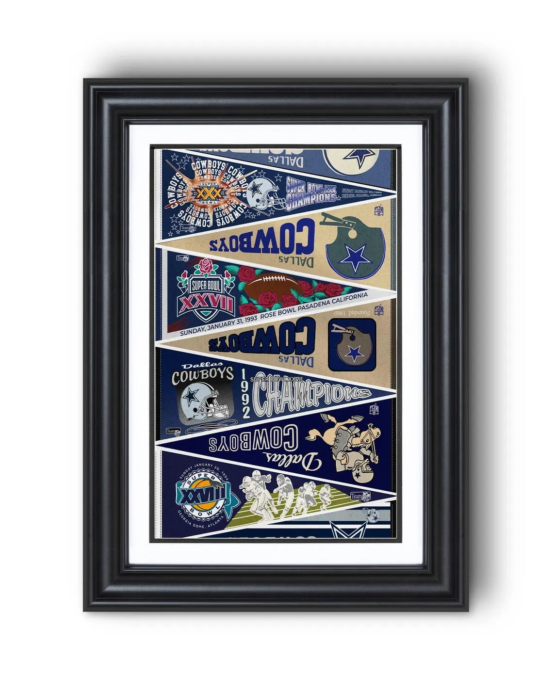All Football Teams Vintage Anniversary For Fans No Frame Vertical Poster - 5to9vibe