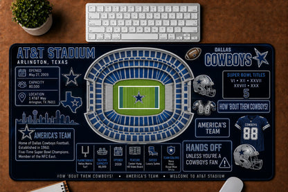 All Football Stadium Infographic Desk Mat Mouse Pad Plus Size Trending - 5to9vibe
