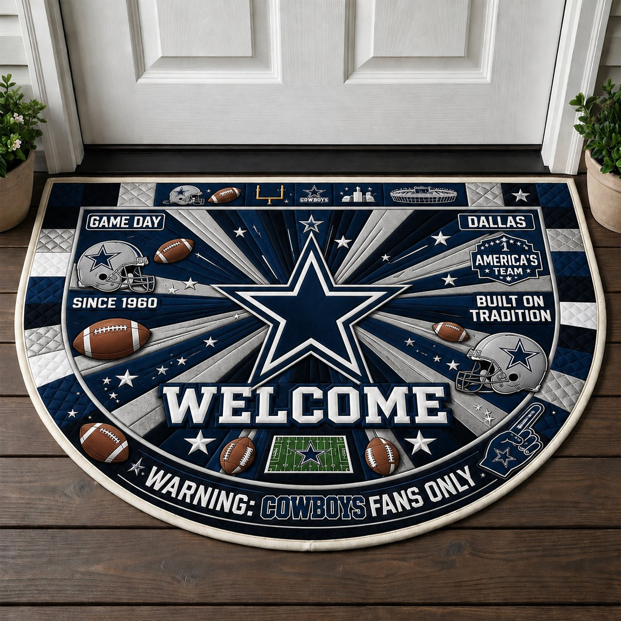Alfombra personalizada de bienvenida premium de equipo de la MLB – Felpudo de béisbol personalizado