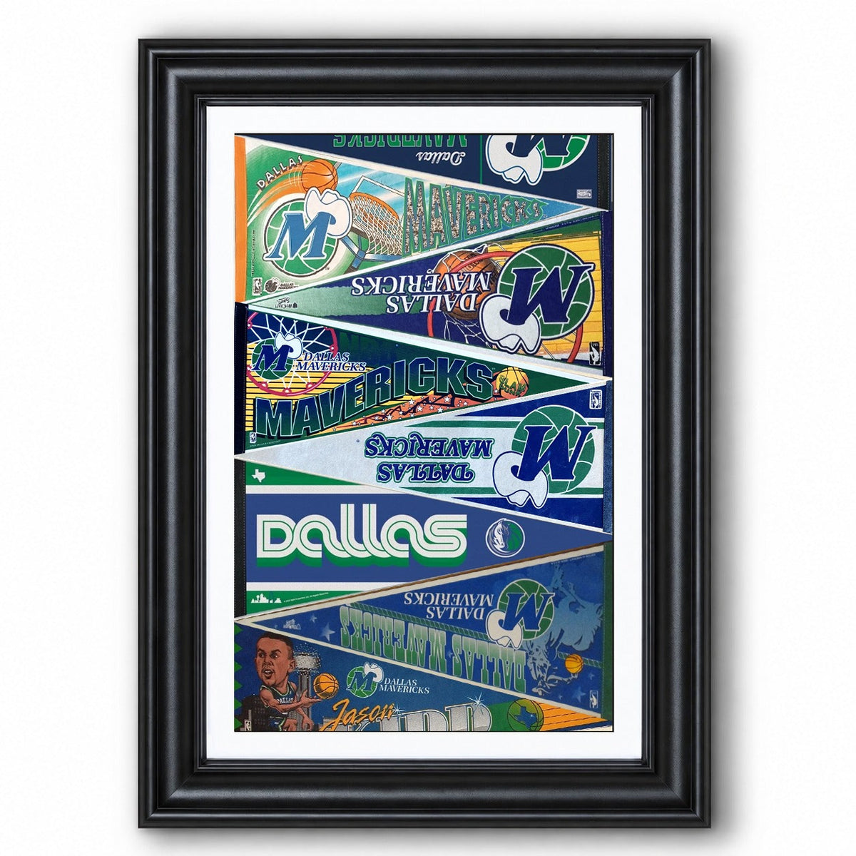 All Basketball Teams Vintage Pennant Anniversary For Fans No Frame Vertical Poster - 5to9vibe