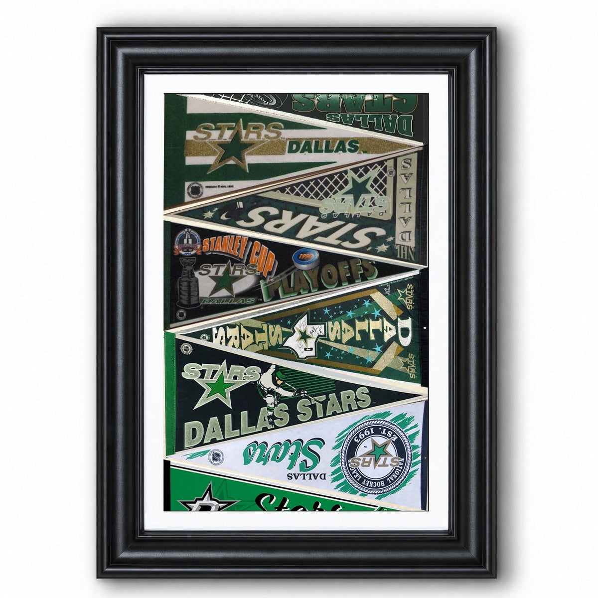 All Hockey Teams Vintage Pennant Anniversary For Fans No Frame Vertical Poster - 5to9vibe
