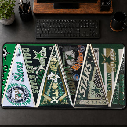 All Hockey Teams Vintage Pennant Anniversary For Fans Desk Mat Mouse Pad Trending - 5to9vibe