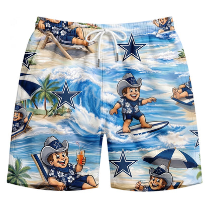 Camisa hawaiana unisex para hombre y mujer con diseño de mascota de fútbol de DC con vibras playeras