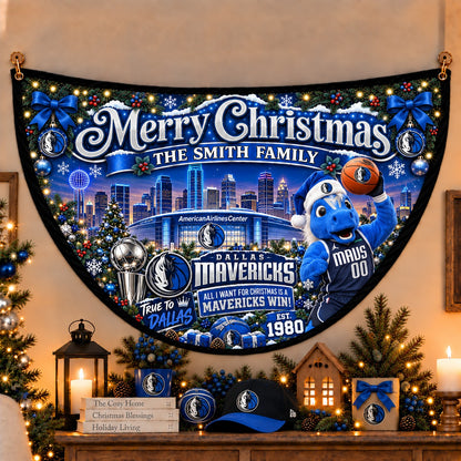All Basketball Teams Personalized Christmas Night Bunting Flag - 5to9vibe