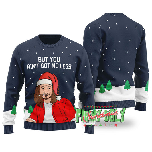 Dan Forrest Gump Funny Christmas Sweater Navy