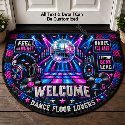 Dance Club Personalized Half Round Mat | 5To9Vibe