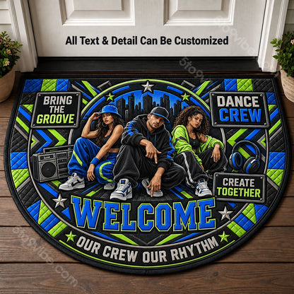 Dance Crew Personalized Half Round Mat | 5To9Vibe