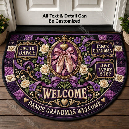 Dance Grandma Personalized Half Round Mat | 5To9Vibe