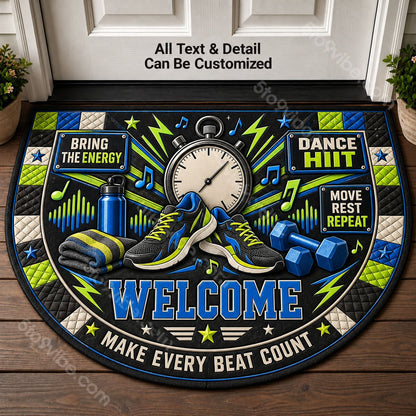 Dance HIIT Personalized Half Round Mat | 5To9Vibe
