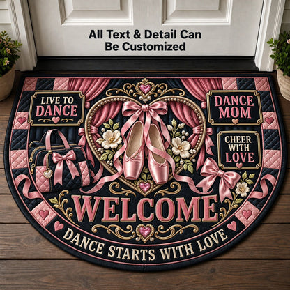 Dance Mom Personalized Half Round Mat | 5To9Vibe