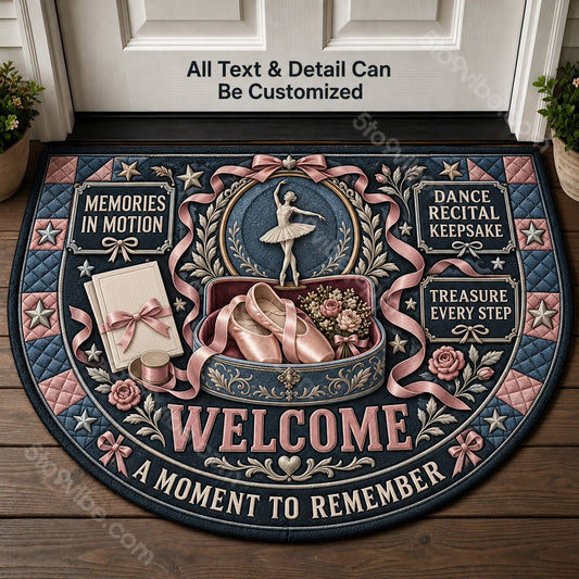 Dance Recital Keepsake Personalized Half Round Mat | 5To9Vibe