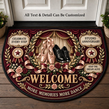 Dance Studio Anniversary Personalized Half Round Mat | 5To9Vibe