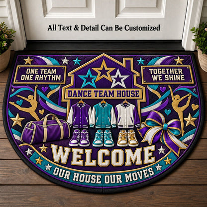 Dance Team House Personalized Half Round Mat | 5To9Vibe