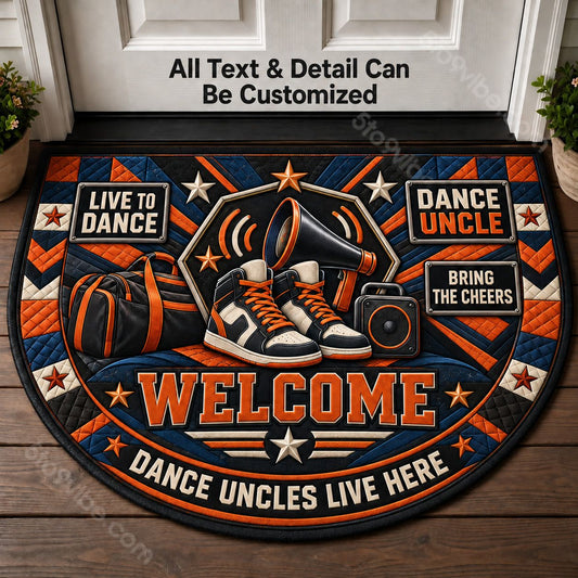 Dance Uncle Personalized Half Round Mat | 5To9Vibe