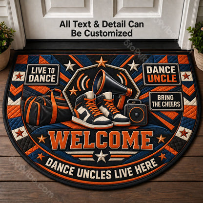 Dance Uncle Personalized Half Round Mat | 5To9Vibe