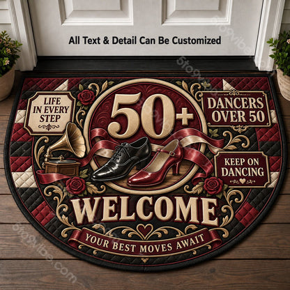 Dancers Over 50 Personalized Half Round Mat | 5To9Vibe