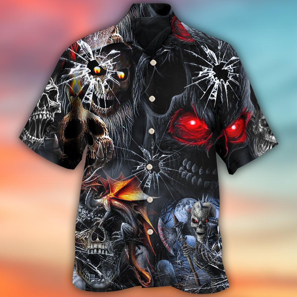 Skull Dark Skull Style - Hawaiian Shirt 