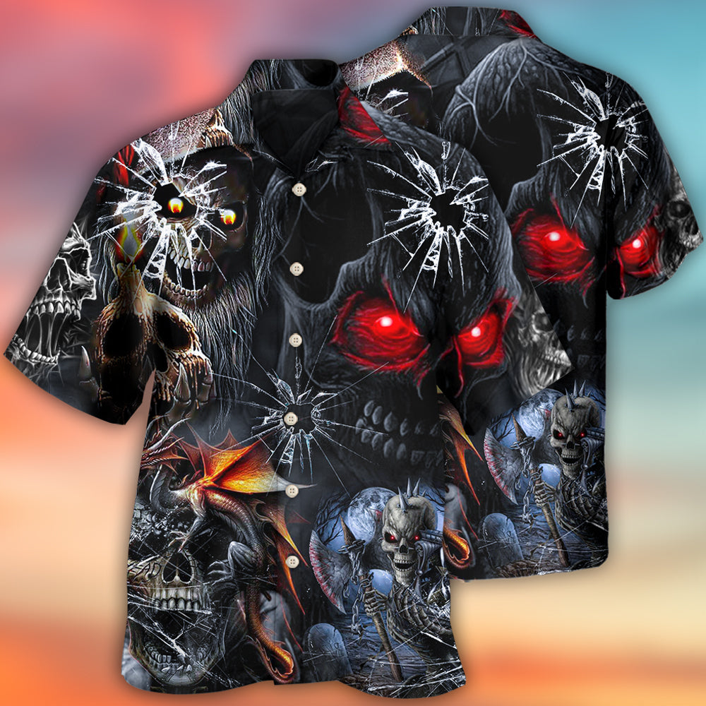 Skull Dark Skull Style - Hawaiian Shirt 