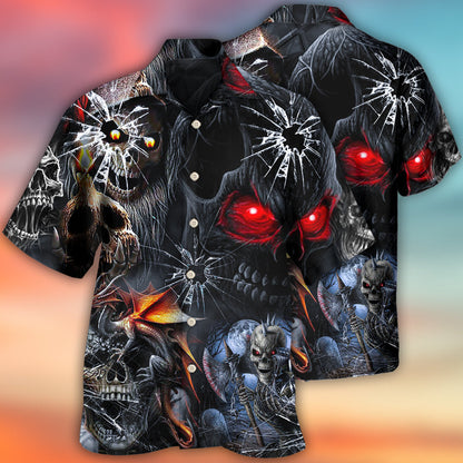 Skull Dark Skull Style - Hawaiian Shirt 