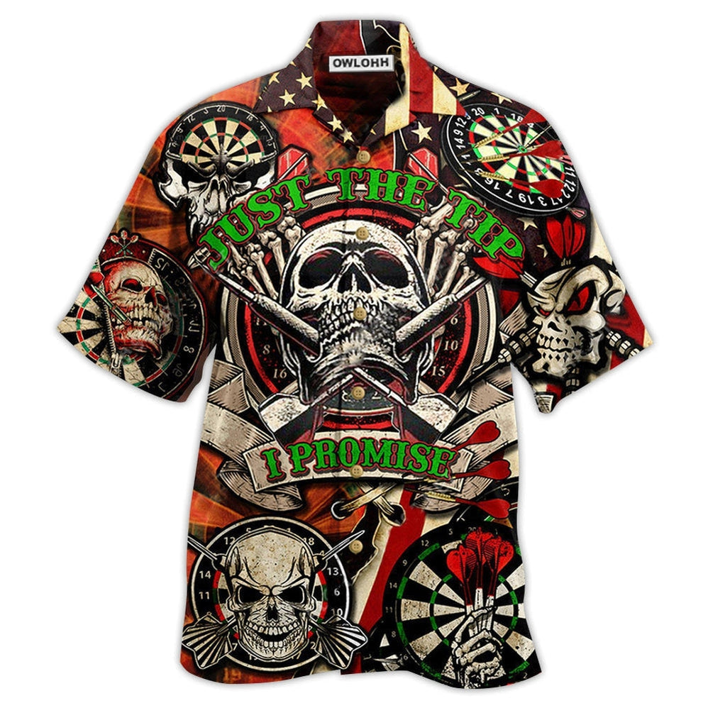 Hawaiian Shirt / Adults / S Darts Just The Tip I Promise Skull - Hawaiian Shirt 