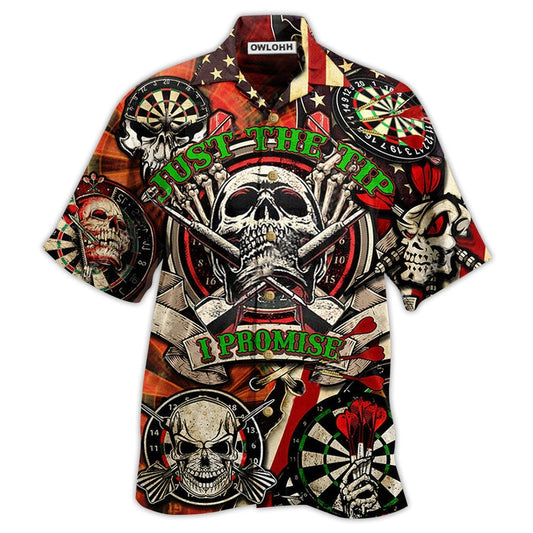 Hawaiian Shirt / Adults / S Darts Just The Tip I Promise Skull - Hawaiian Shirt 